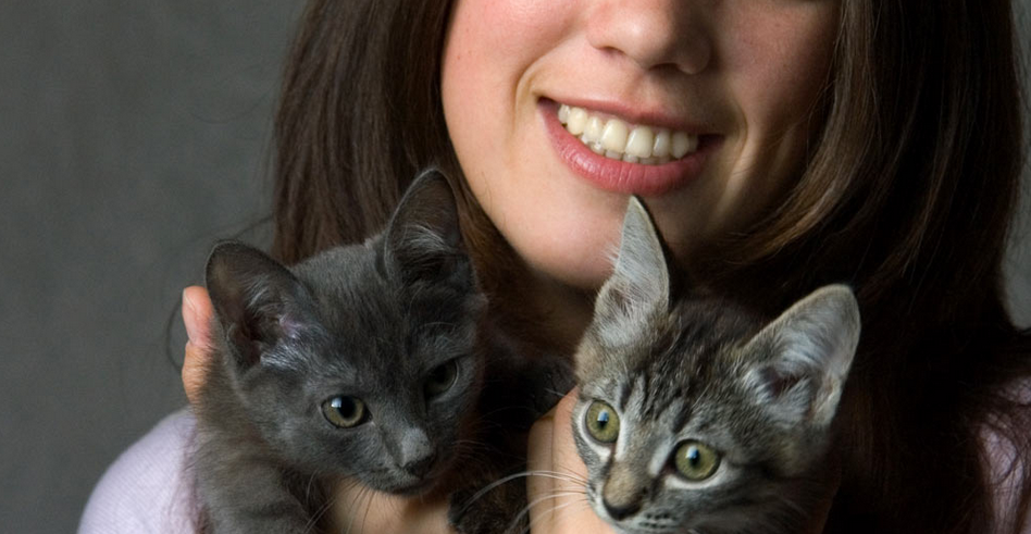 Woman + Cats