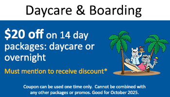 Kennel – $20 off on 14 Day Packages Day/Night