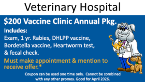Vet Hospital – Vaccine Clinic Annual Pkg $200